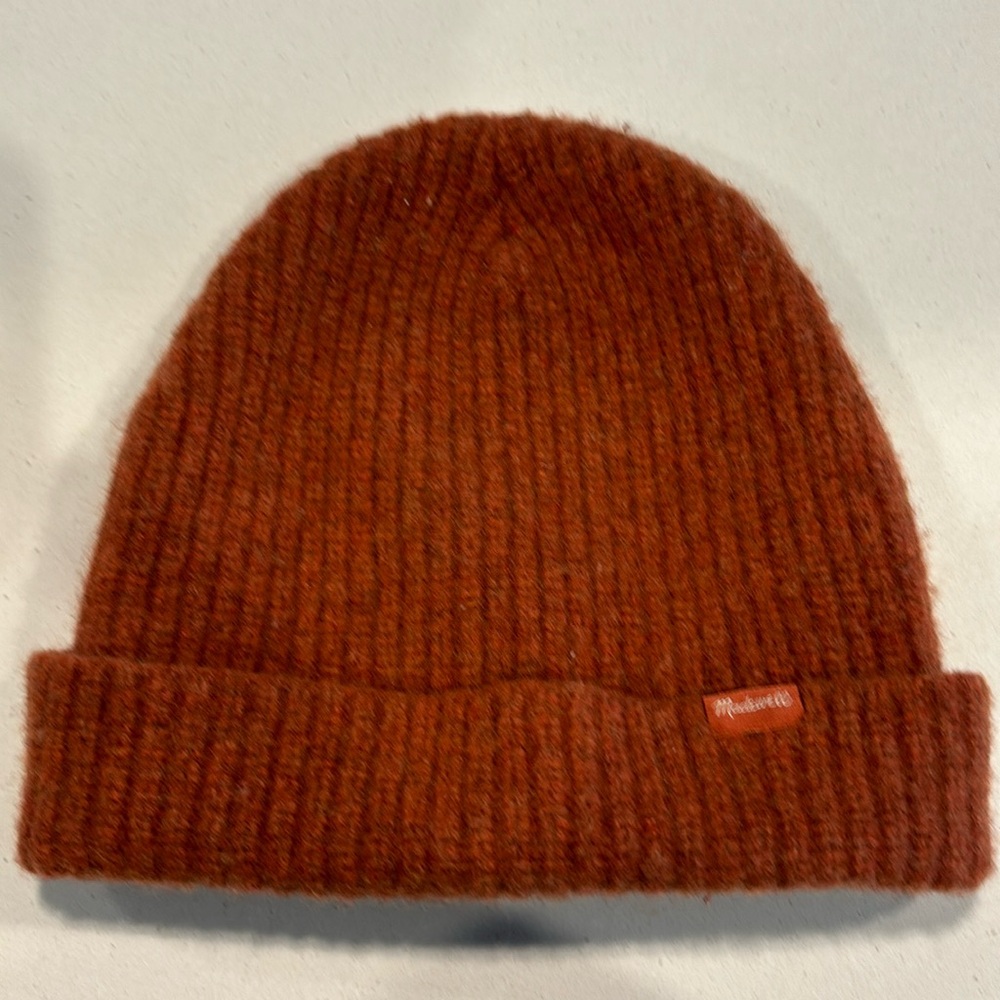 Burnt Orange Madewell Wool Hat